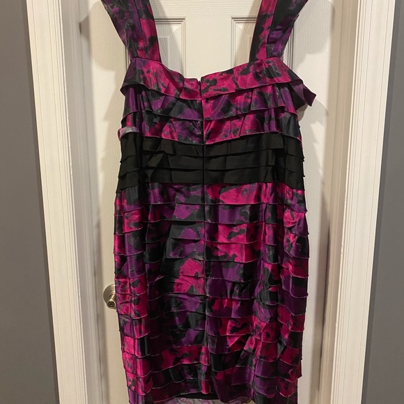 Jones New York Fuchsia, Purple, Black Dress - Picture 2 of 4